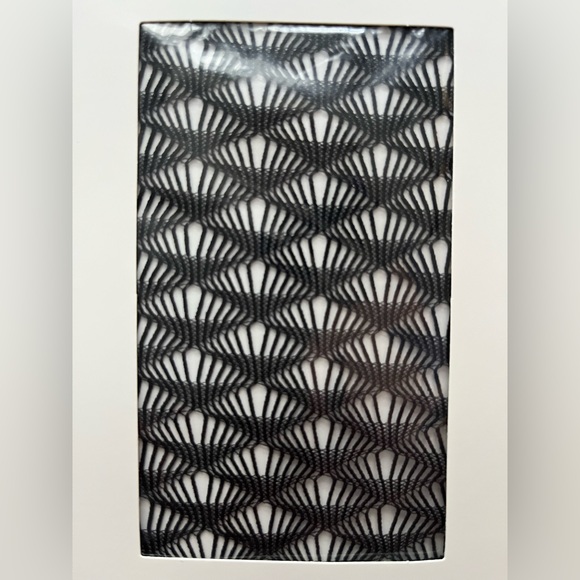 Womens Lot of 2 CALVIN KLEIN Triangular Fish Net Tights Chiffon Black Size a/b - Picture 2 of 11